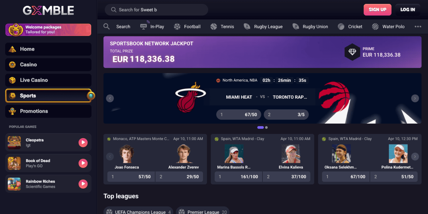 Gxmble non GamStop betting site – 400% welcome bonus with 5x wagering requirement